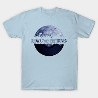 Ludwig van Beethoven blue moon vinyl T-Shirt